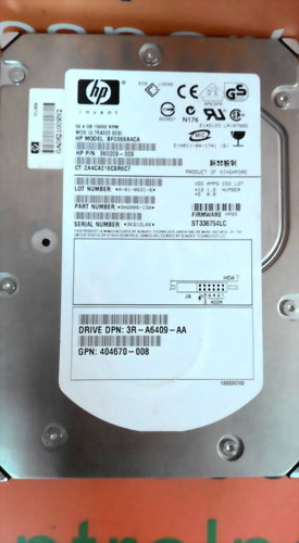 HP BF0368A4CA 36.4 GB 15000 RPM SCSI HARD DRIVE