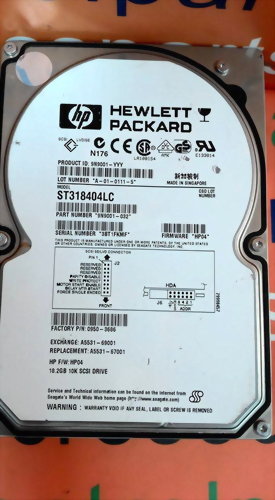 HP ST318404LC 18.2GB 80PIN SCSI HARD DRIVE