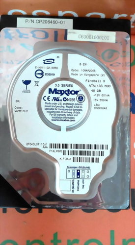 MAXTOR VAM51MJ0 CP206460-01 IDE 40GB HARD DRIVE