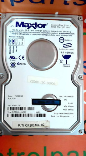 MAXTOR YAR41KW0 CP206464-02 IDE 80GB HARD DRIVE