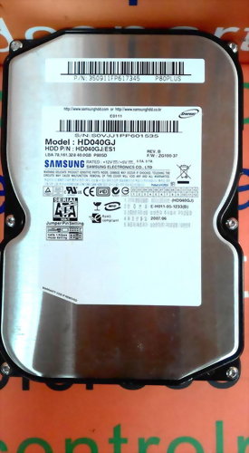 SAMSUNG HD040GJ SATA 40GB HARD DRIVE
