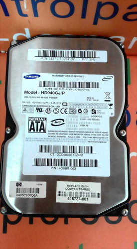 SAMSUNG HD040GJP SATA 40GB HARD DRIVE