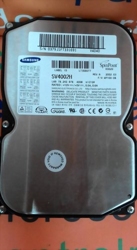 SAMSUNG SV4002H IDE 40GB HARD DRIVE