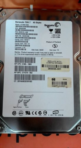 SEAGATE ST340014AS SATA 40GB HARD DRIVE