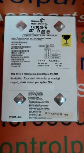 SEAGATE ST340015A IDE 3.5 40GB HDD WD
