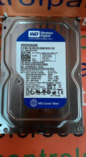 WESTERN DIGITAL WD3200AAKS-75L9A0 SATA 40GB HARD DRIVE
