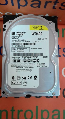 WESTERN DIGITAL WD400BB-23DEA0 IDE 3.5 40GB HDD