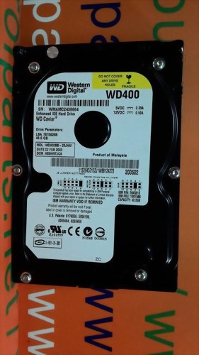 WESTERN DIGITAL WD400BB-23JHA1 IDE 3.5 40GB HDD
