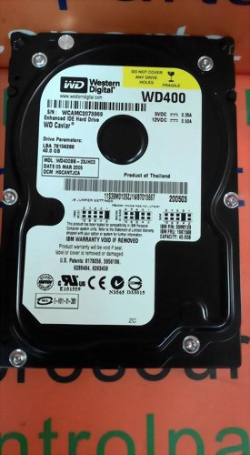 WESTERN DIGITAL WD400BB-23JHC0 IDE 3.5 40GB HDD