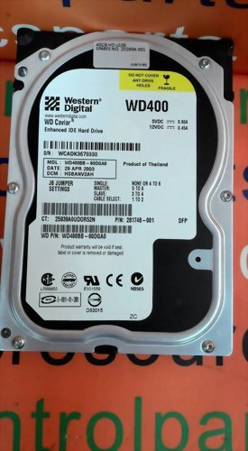 WESTERN DIGITAL WD400BB-60DGA0 IDE 3.5 40GB HDD