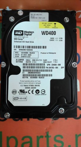 WESTERN DIGITAL WD400BB-60JKC0 IDE 3.5 40GB HDD