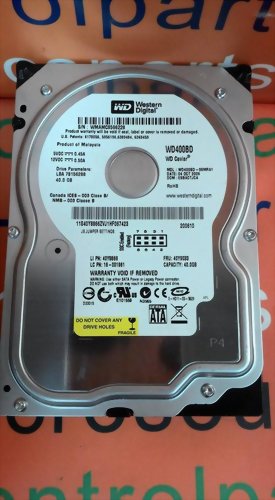 WESTERN DIGITAL WD400BD-08MRA1 SATA 3.5 40GB HDD