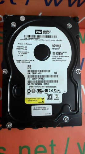 WESTERN DIGITAL WD400BD-60LRA0 SATA 3.5 40GB HDD