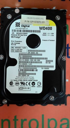 WESTERN DIGITAL WD400EB-11JEF0 IDE 40GB 3.5HARD DRIVE