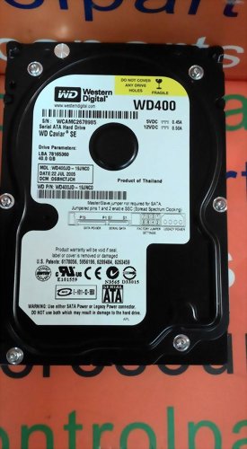 WESTERN DIGITAL WD400JD-19JNC0 SATA 40GB 3.5HARD DRIVE W