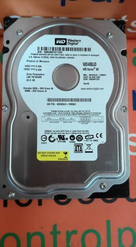 WESTERN DIGITAL WD400JD-19MSA1 SATA 40GB 3.5HARD DRIVE