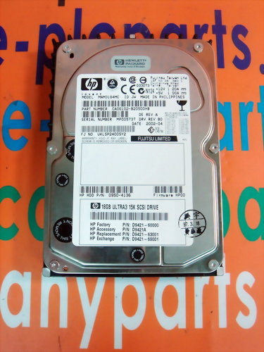 HP / FUJITSU HARD DRIVE MAM3184MC / CA06102-B20500HB 18GB / 15000RPM / 80PIN