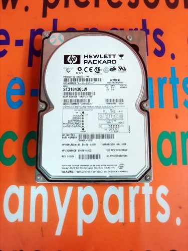 HP HARD DRIVE ST318436LW / 9N2012-043 18GB / 7200RPM / 68PIN