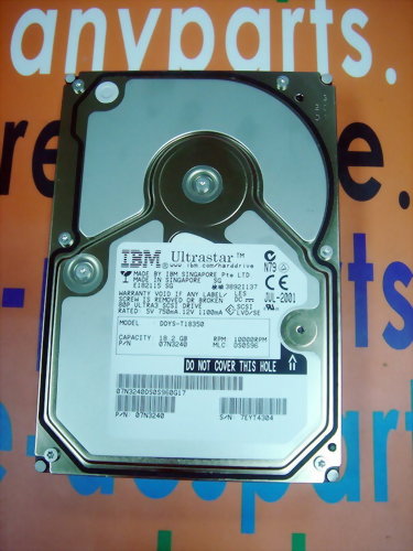 IBM HARD DISK DDYS-T18350 / 07N3240 18.2GB 80PIN