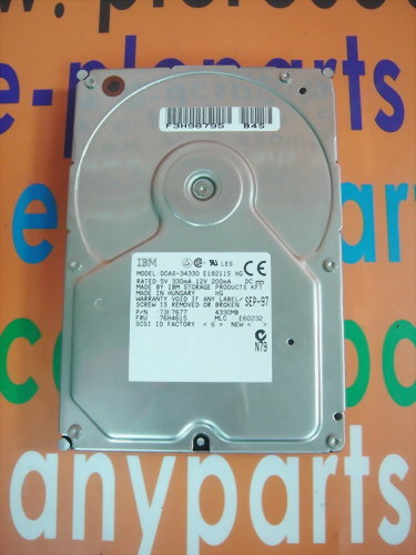 IBM HARD DRIVE DCAS-34330 / 73H7677 4.3GB / 50PIN
