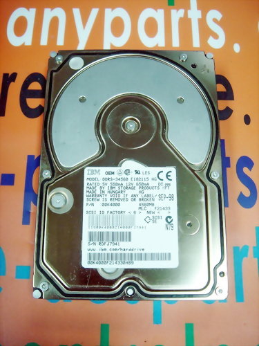 IBM HARD DRIVE DDRS-34560 / 00K4000 4.5GB 68PIN