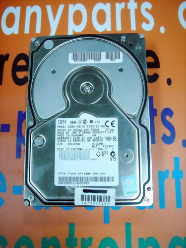 IBM HARD DRIVE DDRS-39130 / 00K3990 9.1GB 68PIN