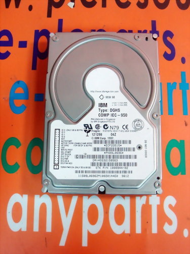 IBM HARD DRIVE DGHS COMP IEC-950 / 09L0696 4.3GB / 7200RPM / 50PIN