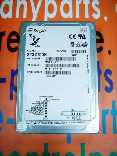 SEAGATE HARD DRIVE ST32155N / 9C4013-027 2.1GB 50PIN