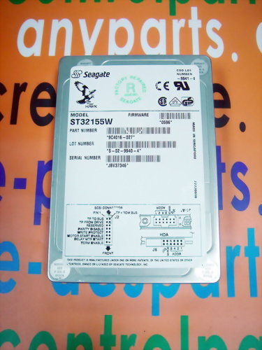 SEAGATE HARD DRIVE ST32155W / 9C4016-027 2GB 68PIN