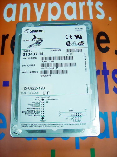 SEAGATE HARD DRIVE ST34371N / 9C6001-065 4GB 50PIN