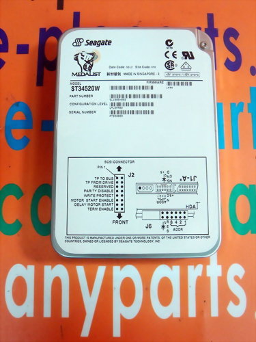SEAGATE HARD DRIVE ST34520W / 9L1009-003 4.3GB / 68PIN / 7200RPM