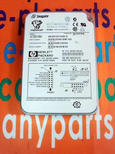 SEAGATE HARD DRIVE ST39140W / 9L1006-037 9GB / 68PIN / 7200RPM