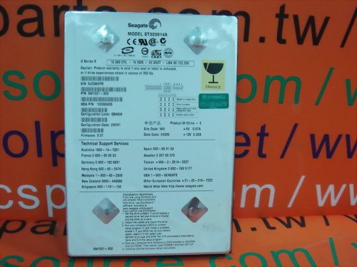 SEAGATE ST320014A 20GB IDE
