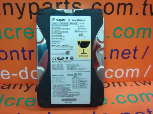 SEAGATE ST340810A 40GB IDE