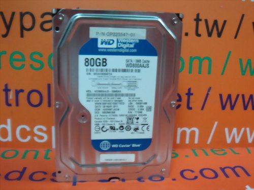 WESTERN DIGITAL WD800AAJS-55M0A0 80GB SATA HARD DRIVE