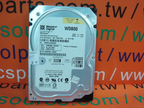 WESTERN DIGITAL WD800BB-00DKA0 80GB IDE