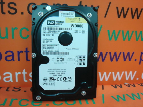 WESTERN DIGITAL WD800JB-00JJC0 80GB IDE