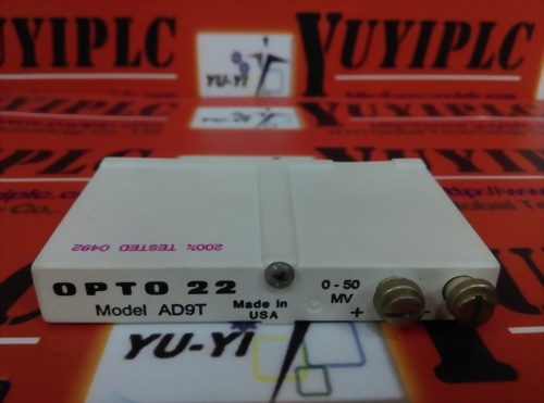 OPTP 22 AD9T VOLTAGE INPUT ANALOG I/O MODULE 0-50MV