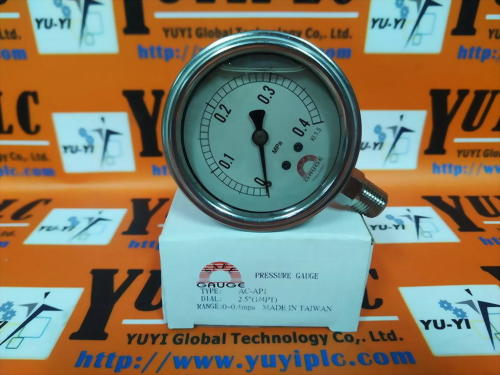 AC-AP1 SAFE LIQUID FILLED PRESSURE GAUGE 0-0.4MPA