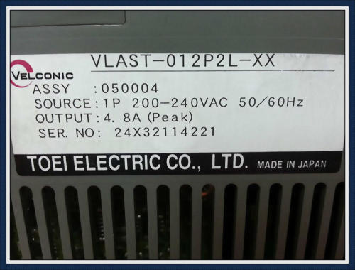 TOEI VLAST-012P2L-XX SERVO DRIVER
