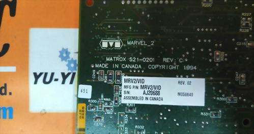 MATROX 521-0201 REV:C / MRV2-VID BOARD