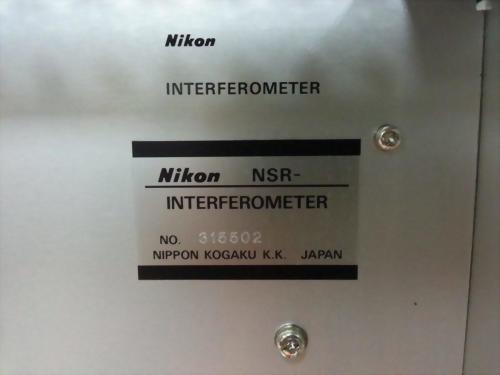 工控網 NIKON NSR-INTERFEROMETER NO. 315502