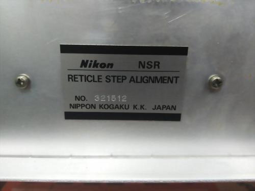 NIKON NSR RETICLE STEP ALIGNMENT NO. 321512