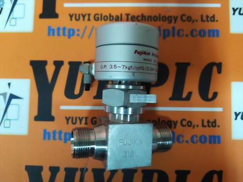 FUJIKIN O.P 3.5~7KGF/㎠G 0.34-0.69MPA N.C. 316L 12.7 RANG