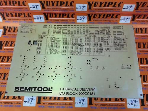 SEMITOOL CHEMICAL DELIVERY I/O BLOCK 900C0181
