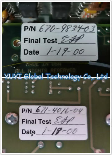 TEKTRONIX 671-4016-06 REV A W/ 670-9834-03 BOARD