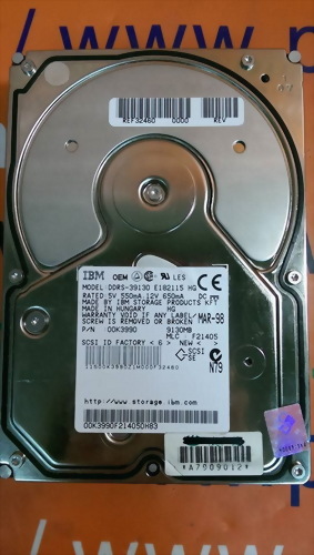 IBM HARD DRIVER 9.1GB DDRS-39130