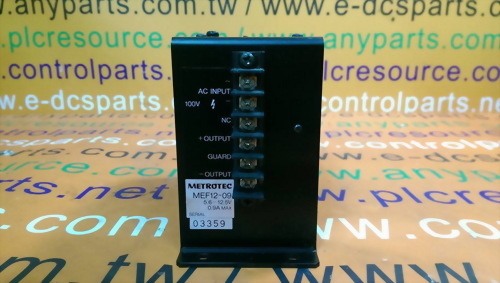 METROTEC ADJUSTABLE POWER SUPPLY / TRANSFORMER MEF12-09