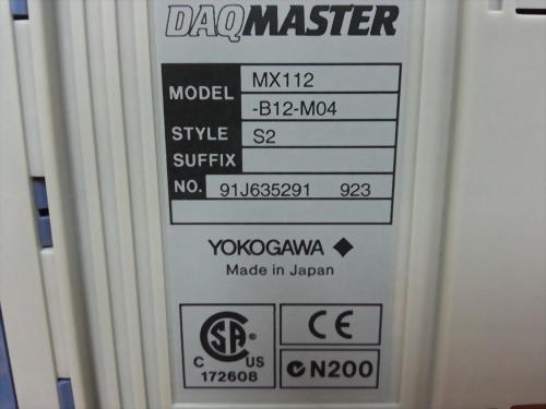 YOKOGAWA MX112-B12- M04 中速ひずみ入力モジュール