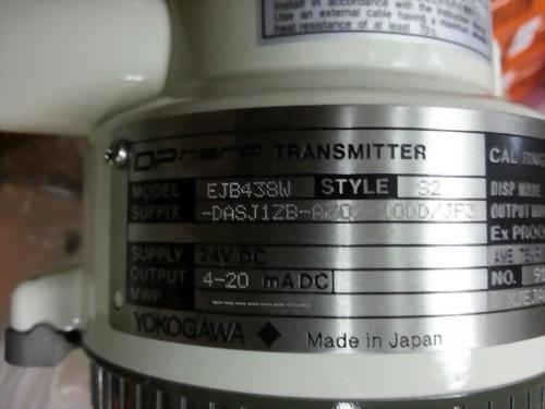 YOKOGAWA EJB438W-DASJ1ZB-AZ02-10DD/JF3 ダイヤフラムシール付 圧力伝送器